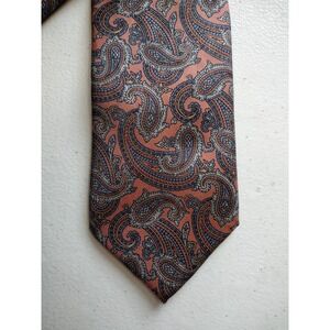 Vintage Christian Dior Pink Paisley Silk Neckwear Tie